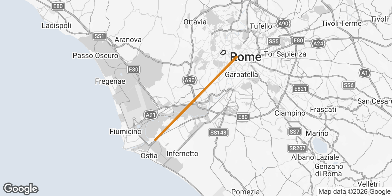 Map of Rome, Ostia Antica